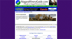 Desktop Screenshot of niagarawineryguide.com